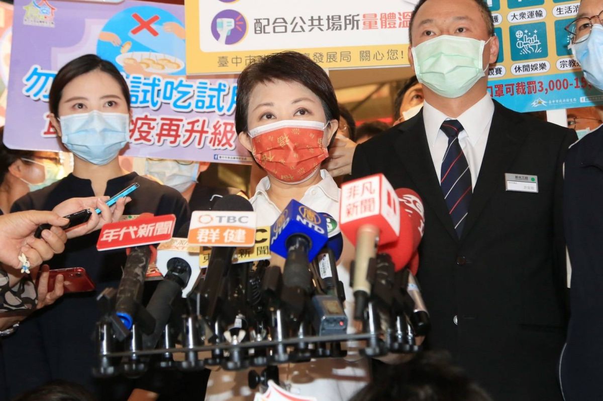 ▲市長盧秀燕受訪表示，酒駕造成別人家庭憾事，是一項重大惡行，絕對要嚴懲(圖／柳榮俊攝2021.5.6)