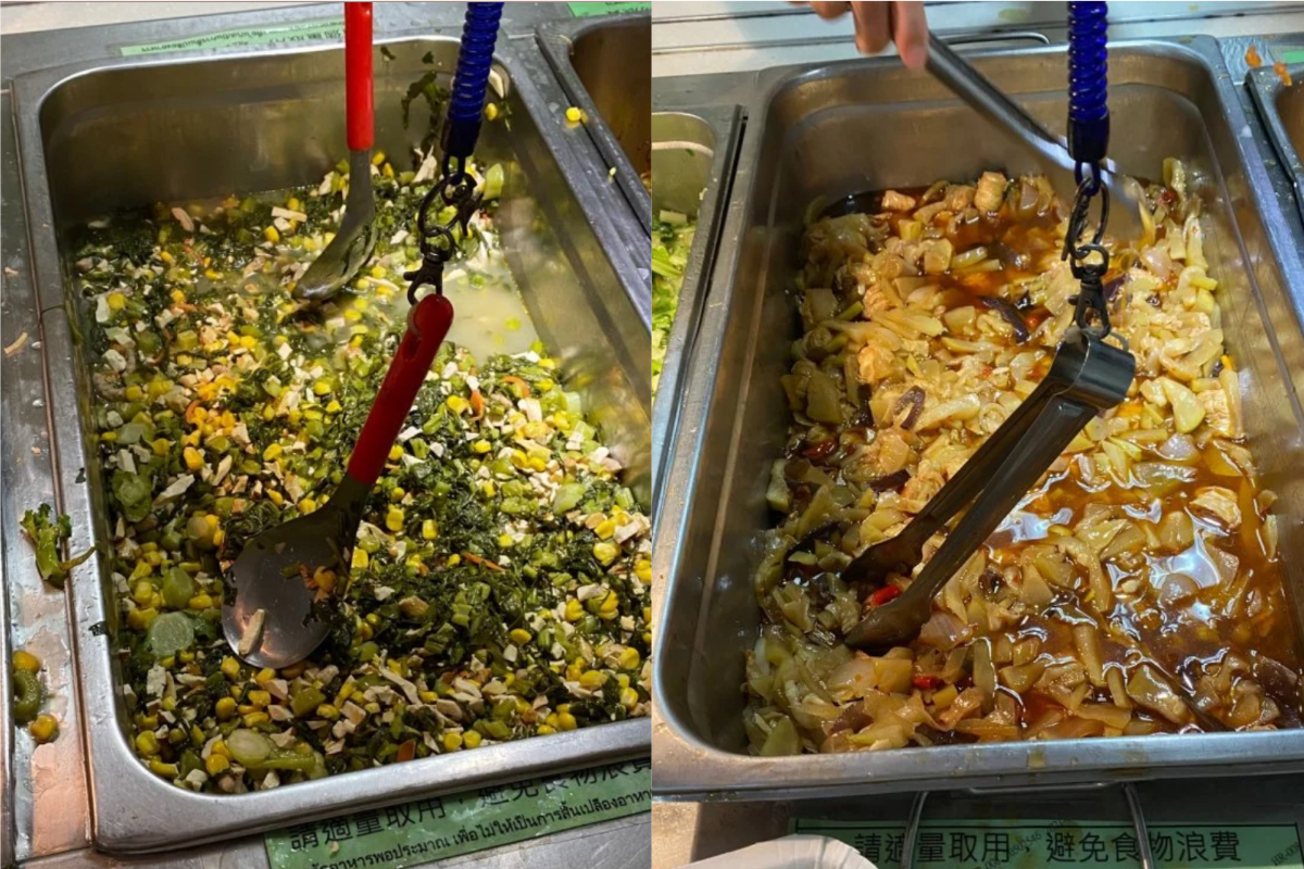 ▲公司的午餐菜色讓原PO相當崩潰。（合成圖／翻攝自《Dcard》）