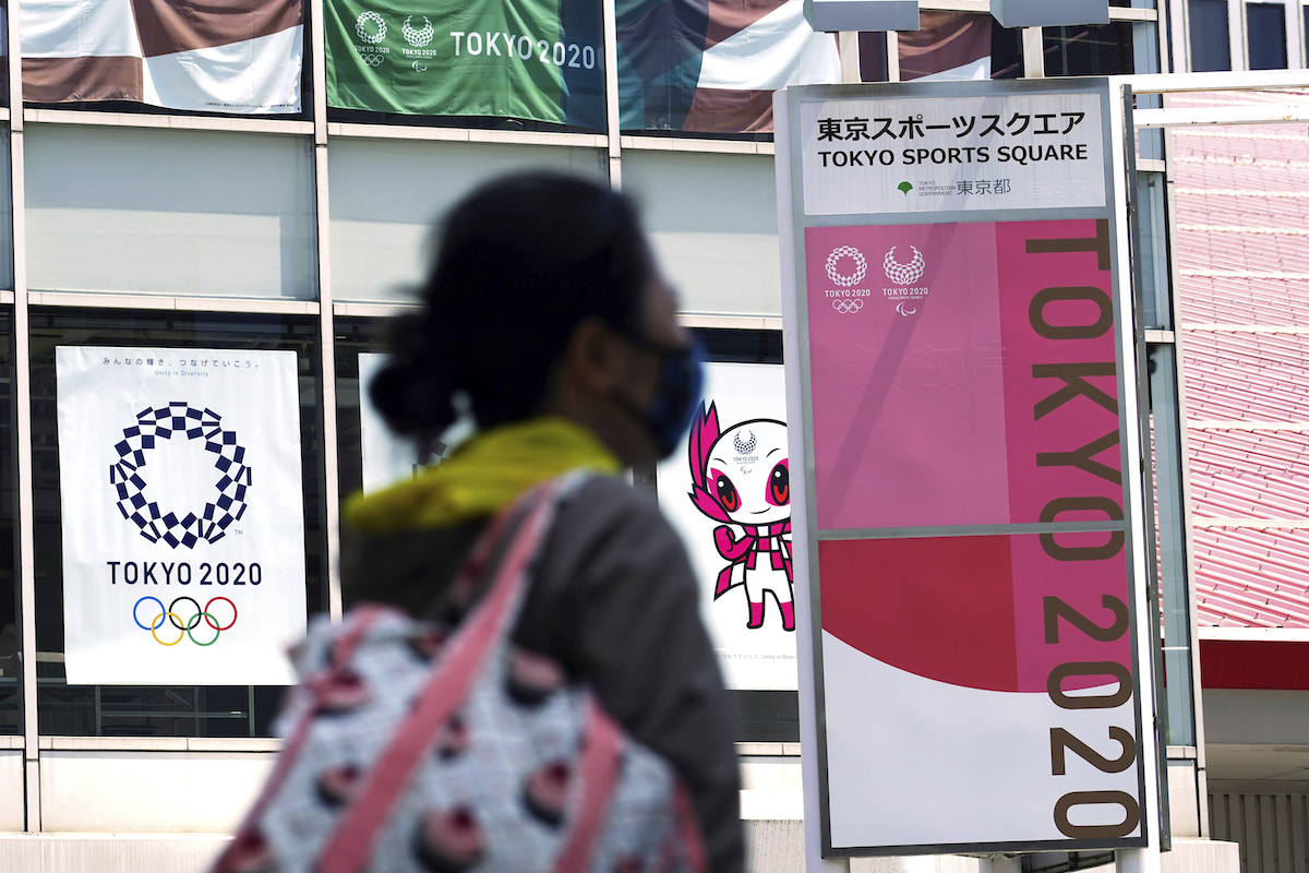 ▲東京奧運只剩下不到80天，但日本新冠肺炎疫情仍然嚴峻，民間停辦聲浪不斷。（圖／美聯社／達志影像）