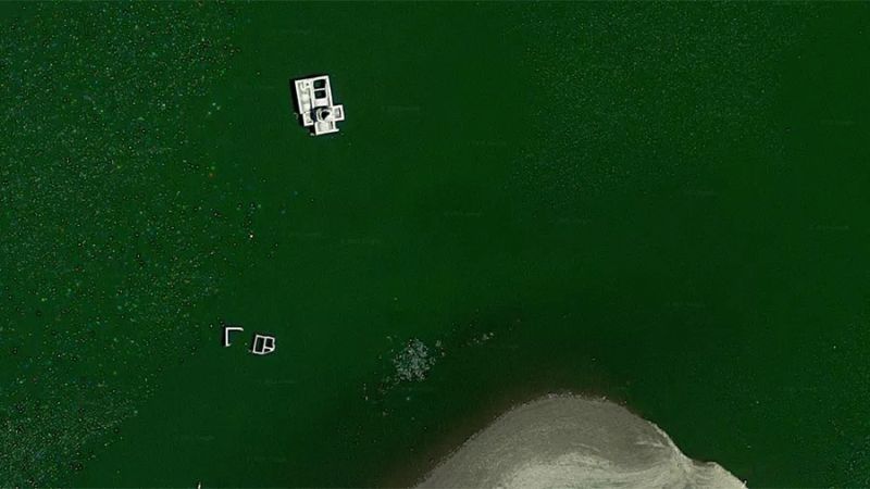 ▲多洛雷斯聖母教堂因為當地政府興建普里西馬水壩因而沉沒(圖/翻攝自Google