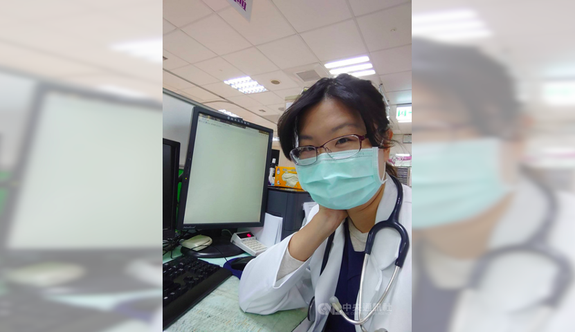 ▲宜蘭羅東一家遊藝場發生群聚，全案因羅東聖母醫院醫師郭恩悅看診時提高警覺，發現其中2名確診者，對防堵疫情擴大貢獻極高。她11日謙虛表示，功勞屬醫療團隊。（聖母醫院提供）中央社記者沈如峰宜蘭縣傳真 110年5月11日