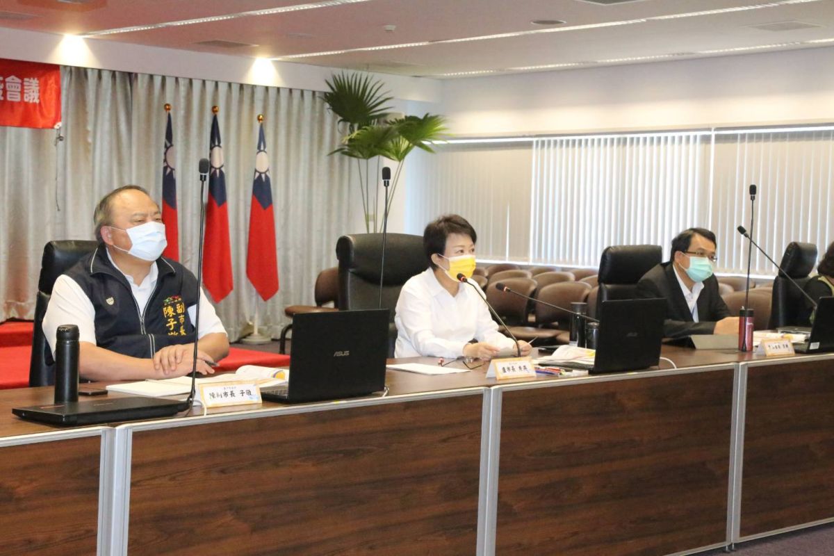 ▲疫情升級警戒二級，台中市政府加開緊急防疫會議(圖／柳榮俊攝2021.5.12)