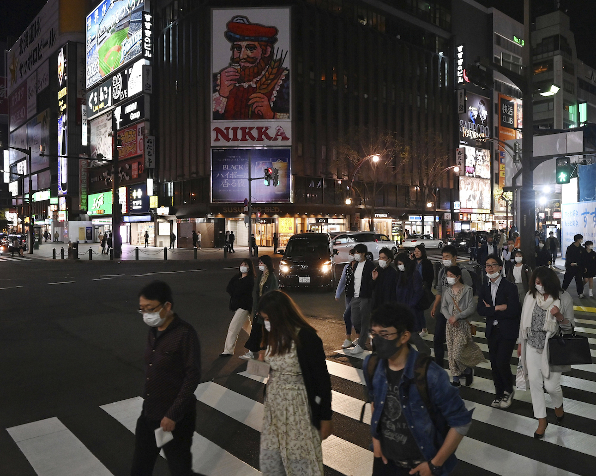▲日本北海道疫情近日呈現爆發性擴大趨勢，你向中央政府申請納入緊急事態宣言。圖為札幌街景。（圖／美聯社／達志影像）