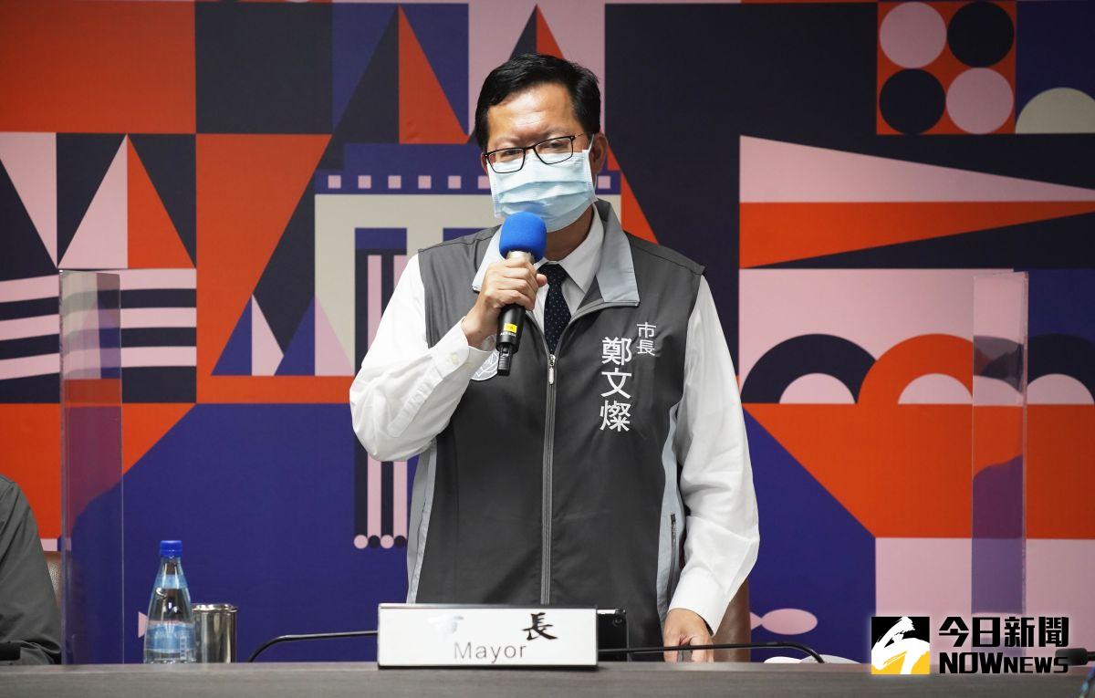 ▲鄭文燦要求衛生局、警消團隊及環保局接獲中央通報後12至18小時內，一定要完成「即時疫調、即時隔離、即時採檢、即時消毒」4項對策。（圖／記者李春台攝，2021.05.13）