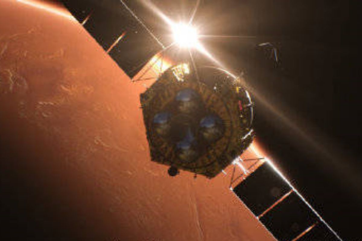 ▲中國「天問一號」火星探測器成功著陸火星，成為繼美國之後第二個實現發射探測器在火星著陸的國家。（圖／翻攝自搜狐）