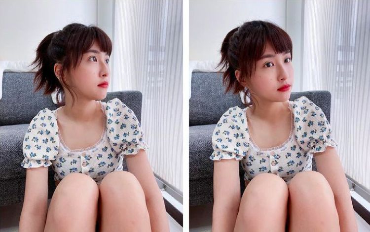 ▲峮峮曬出居家照，短版上衣藏不住傲人上圍。（圖／翻攝峮峮IG）
