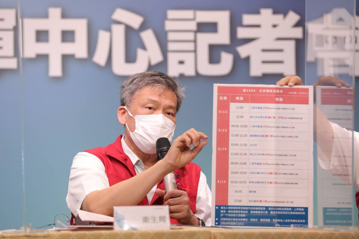 ▲中市衛生局長曾梓展說明，案1591於名家香便當店負責外送，卻因為避免便當店停業而未誠實告知(圖／柳榮俊攝2021.5.17)