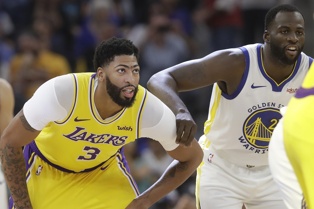 ▲Draymond Green防守Anthony Davis。（圖／美聯社／達志影像）