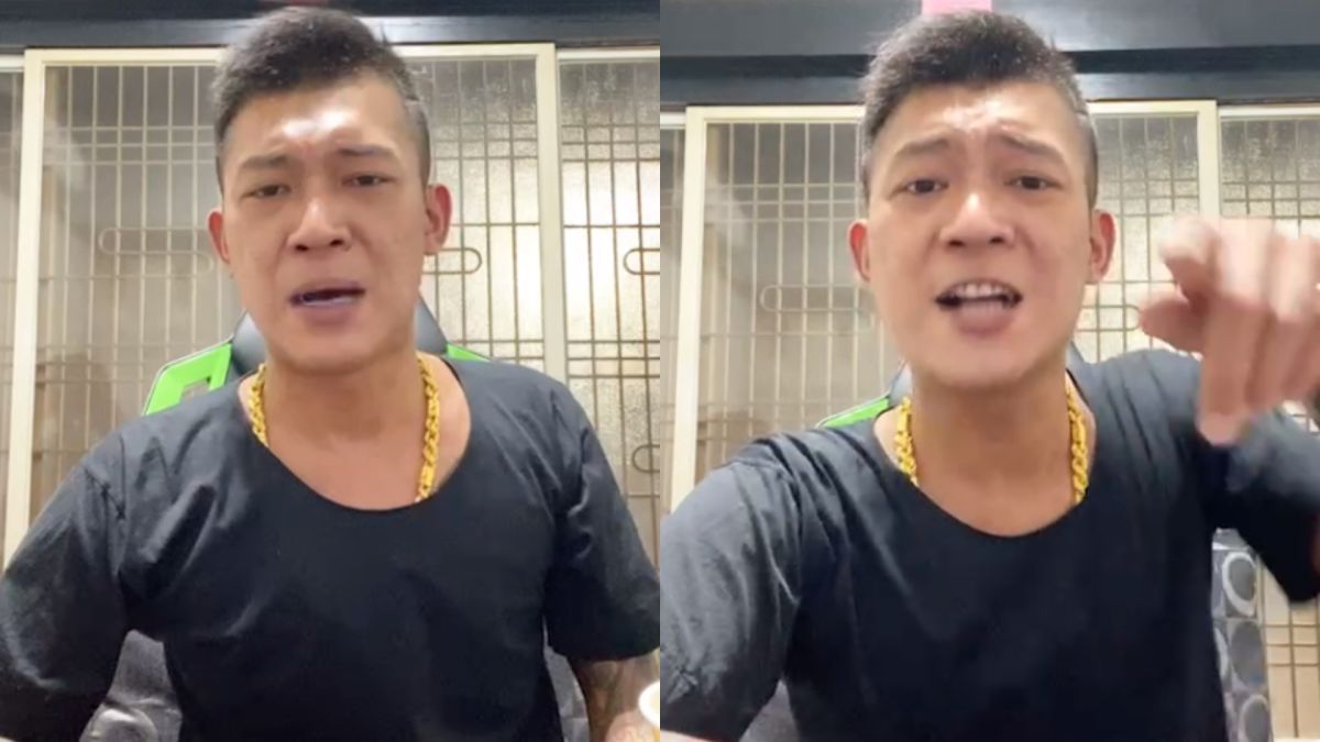 ▲鳳梨見到公園有防疫破口疑慮，氣得在直播痛罵。（圖／鳳梨臉書）