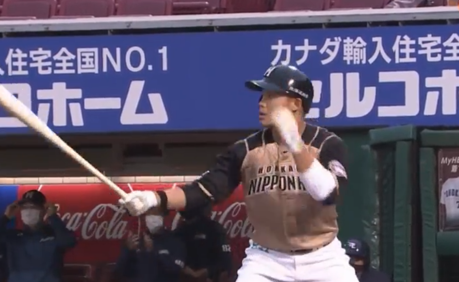 ▲王柏融獲保送上壘。（取自Eleven體育家族）