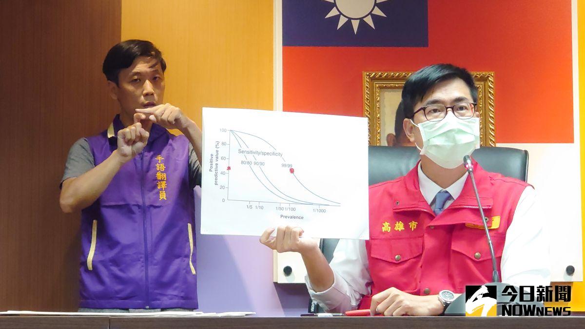 ▲高雄市長陳其邁表示，是否設立快篩還是要看疾病盛行率到了什麼階段。（圖／記者鄭婷襄攝，2021.05.17）