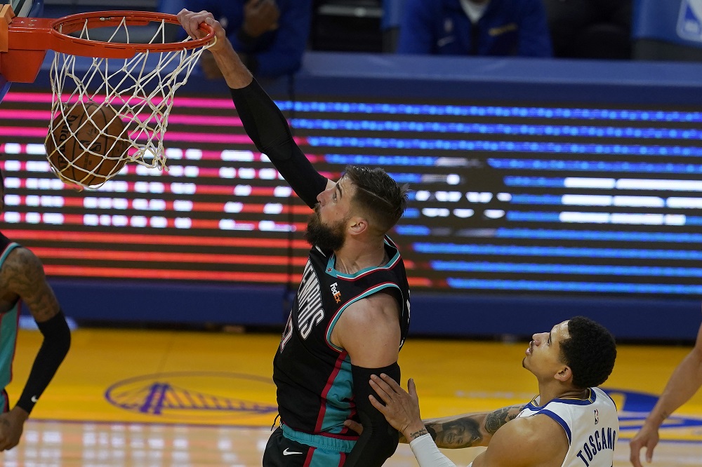 ▲Jonas Valanciunas。（圖／美聯社／達志影像）