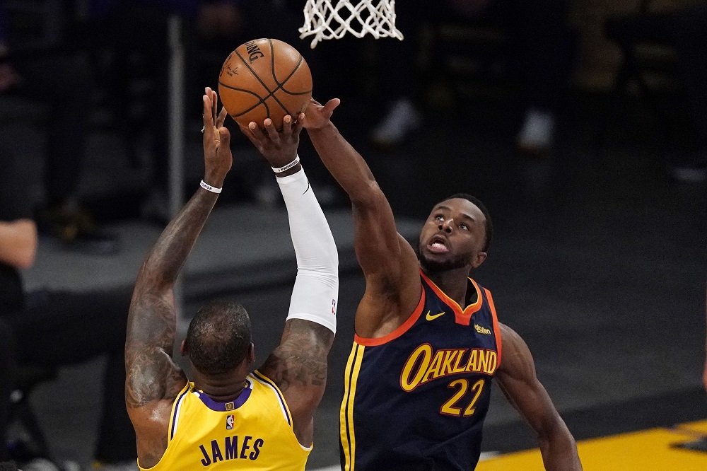 ▲「詹皇」LeBron James投進關鍵進球。（圖／美聯社／達志影像）