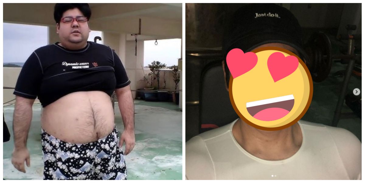 ▲網紅Ruibosu在疫情期間狂瘦68.5公斤，瘦下來的他長相激似彭于晏。（圖／翻攝Ruibosu IG）