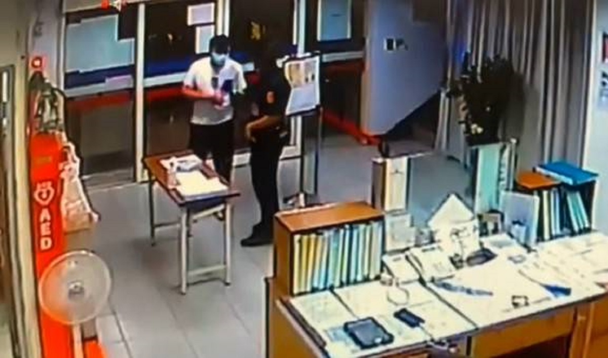 ▲遭誣賴確診新冠肺炎的陳男，向警方報案。(圖／記者郭凱杰翻攝)