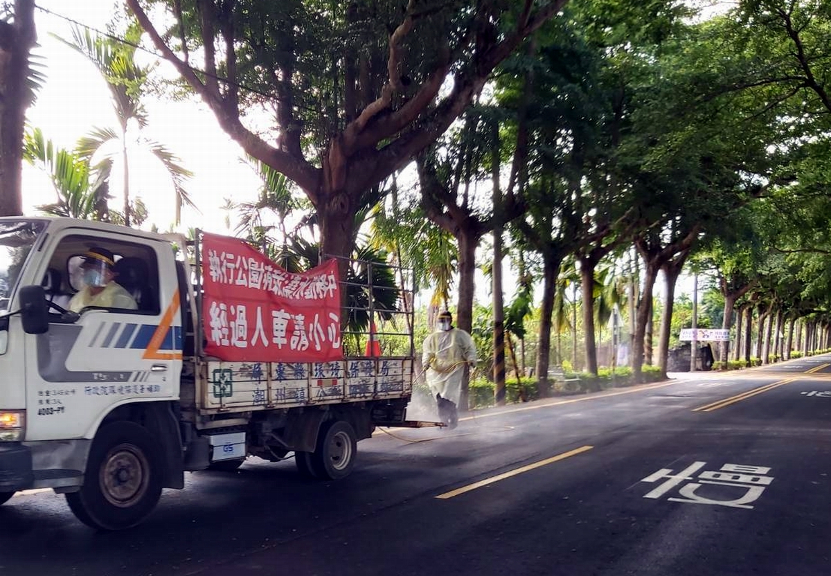 ▲屏東出現首宗本土病例，案號「3037」65歲潮州鎮男子，疫調足跡，林後四林平地森林園區、綠色隧道等相關地點均已消毒。（圖／屏東縣政府提供, 2021.05.21）