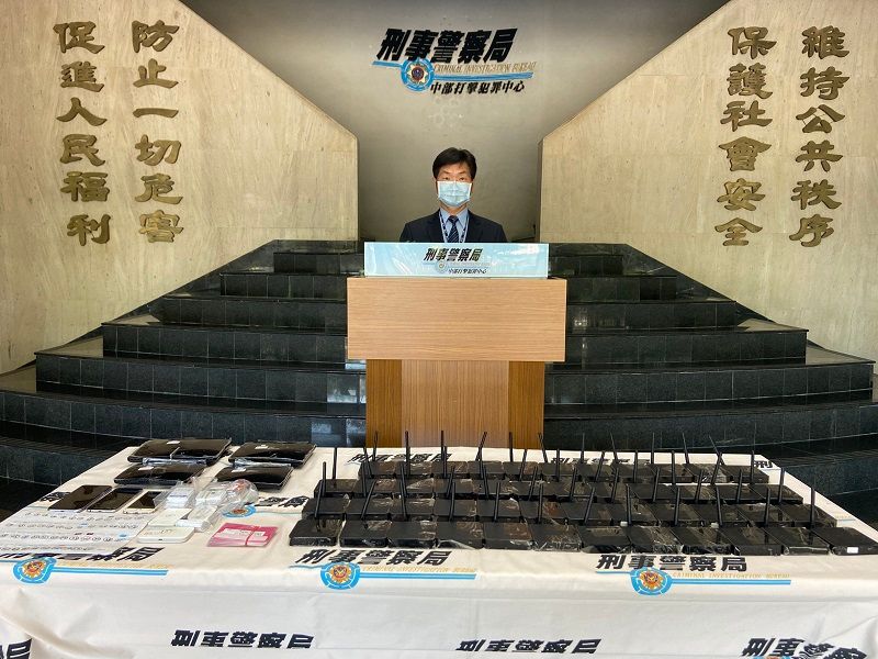 ▲中打中心第二隊疫情期間查獲詐騙集團（圖/記者鄧力軍翻攝）