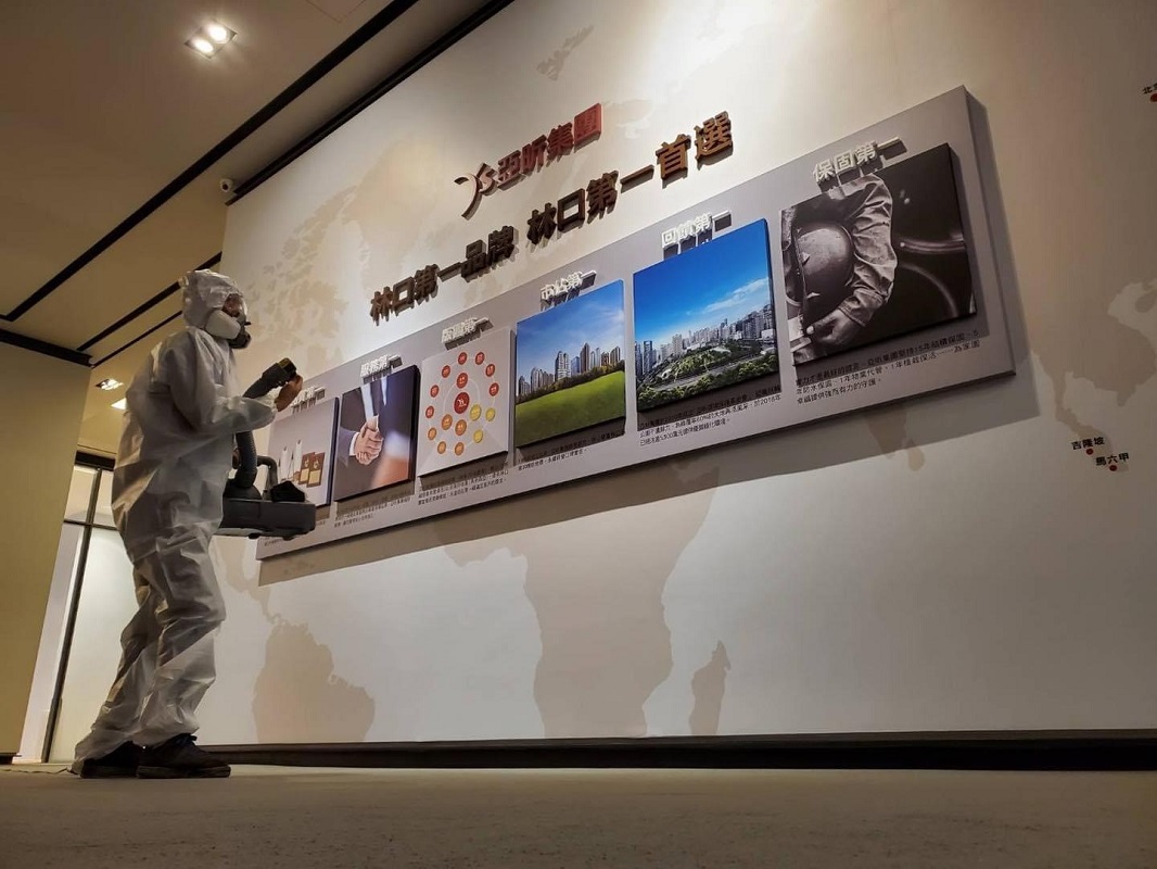 ▲亞昕接待中心防疫做到滿，接待中心消毒不放過一個角落。（圖／資料照片）