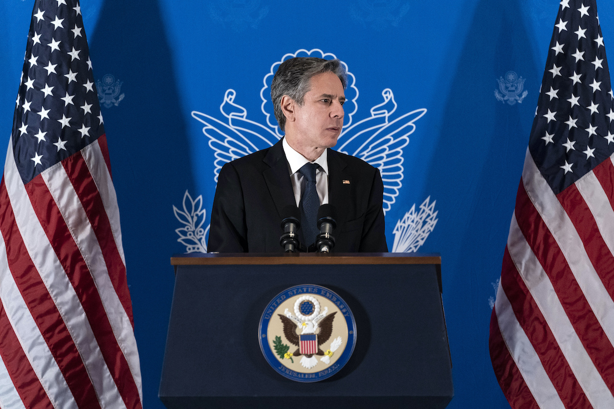 ▲美國國務卿布林肯 。（圖／美聯社／達志影像）