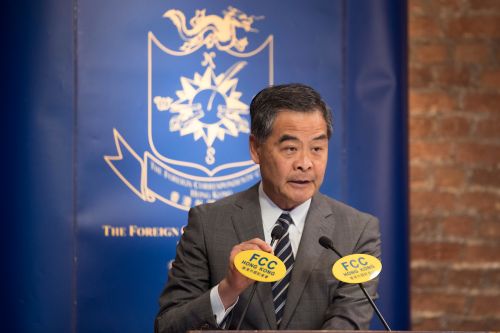 ▲香港前特首梁振英。（圖／美聯社／達志影像）