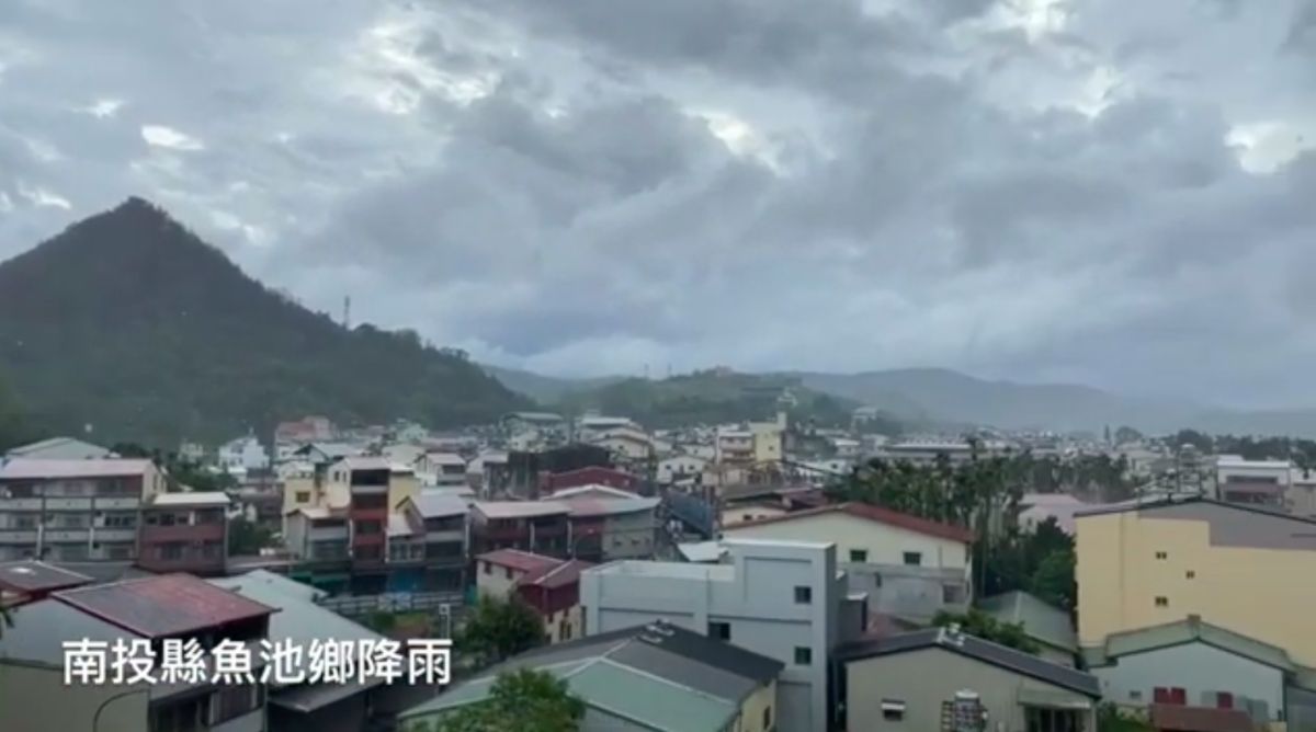 ▲南投魚池鄉降雨（中央社檔案照）
