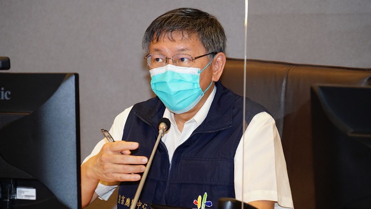 ▲台北市長柯文哲30日在封城兵推演練前致詞時，表示前一天晚上有資通訊產業的大老打電話給他，建議他在封城一事上應該更審慎。（圖／台北市政府提供）