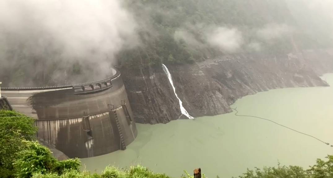 ▲德基水庫（31）日上午7時蓄水量為503.85萬噸(圖／民眾提供2021.5.31)