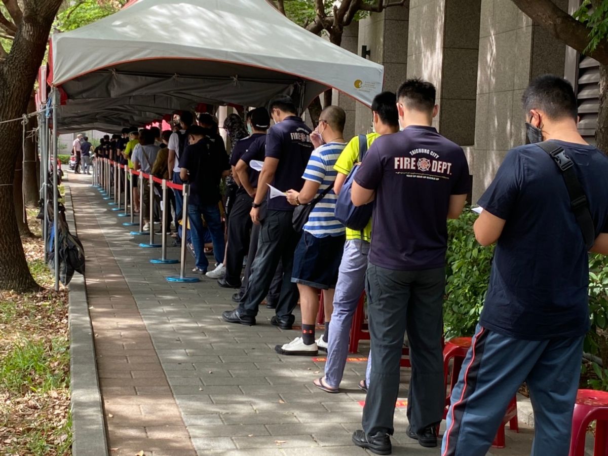 ▲中央配發台中市17500劑疫苗，今天已全數施打完成。（圖／市府提供）