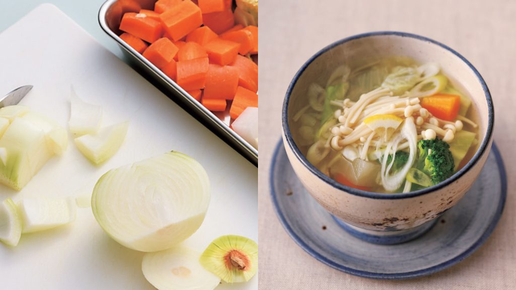 ▲早上隨意吃、晚上喝一碗「瘦肚湯」，兩週內成功甩掉3公斤。（圖／VOGUE提供）