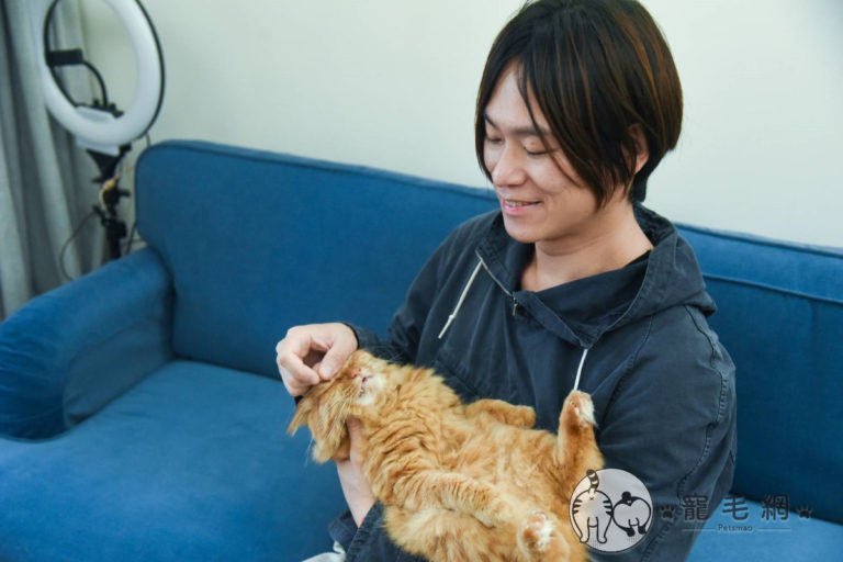 林子軒與寵毛網大聊成為貓行為獸醫師的心路歷程，主因都是因為這隻「問題貓」！（圖／寵毛網拍攝）