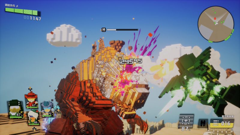 試玩＼方塊惡搞風格的EDF？超簡單超亂來的《圓滾地球變四方!? 數位方塊地球防衛軍》
