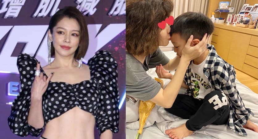 ▲兒子（右圖）暖心回答徐若瑄「為什麼生男的」，徐若瑄聽完感動不已。（圖／NOWnews資料照、徐若瑄IG）