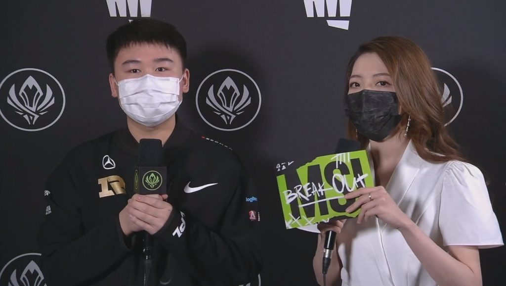 RNG打野選手Wei認為上次會輸給PSG是因為「打的很上頭，白給了很多機會」。   圖：翻攝自lolpacifictw twitch