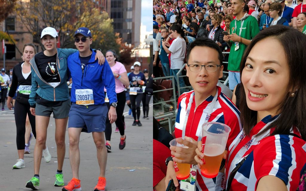 ▲賈永婕和老公王兆杰一起參與馬拉松賽事，培養起絕佳默契與毅力。（圖／賈永婕臉書）