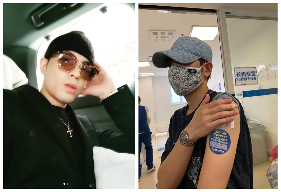 ▲蕭敬騰在大陸施打疫苗第一劑。（圖／翻攝蕭敬騰IG、讀者提供）