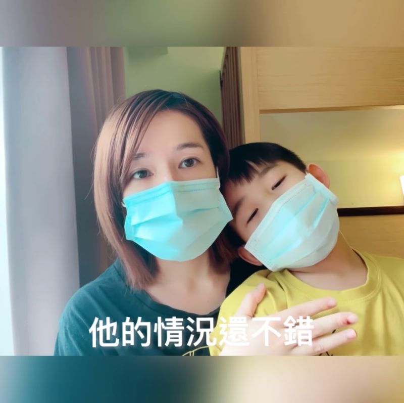 ▲林彥汝申請與兒子同住,所方也答應,她說小朋友同樣沒有任何症狀。(圖/林彥汝臉書)