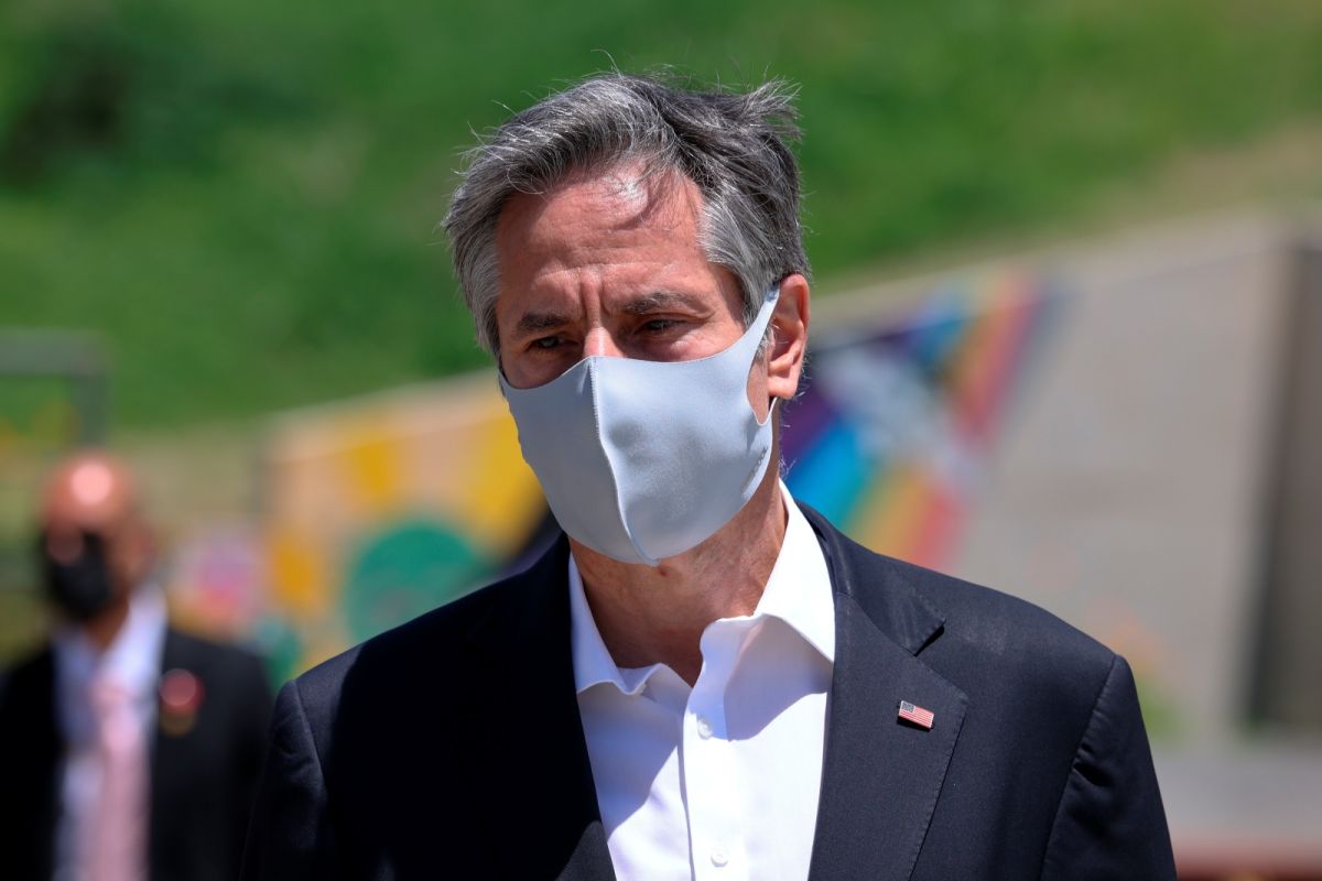 ▲目前人在哥斯大黎加的美國國務卿布林肯說，拜登政府最快這幾天，可能就會宣布8000萬劑疫苗的配送計畫，並強調不會牽涉政治。（圖／美聯社／達志影像）