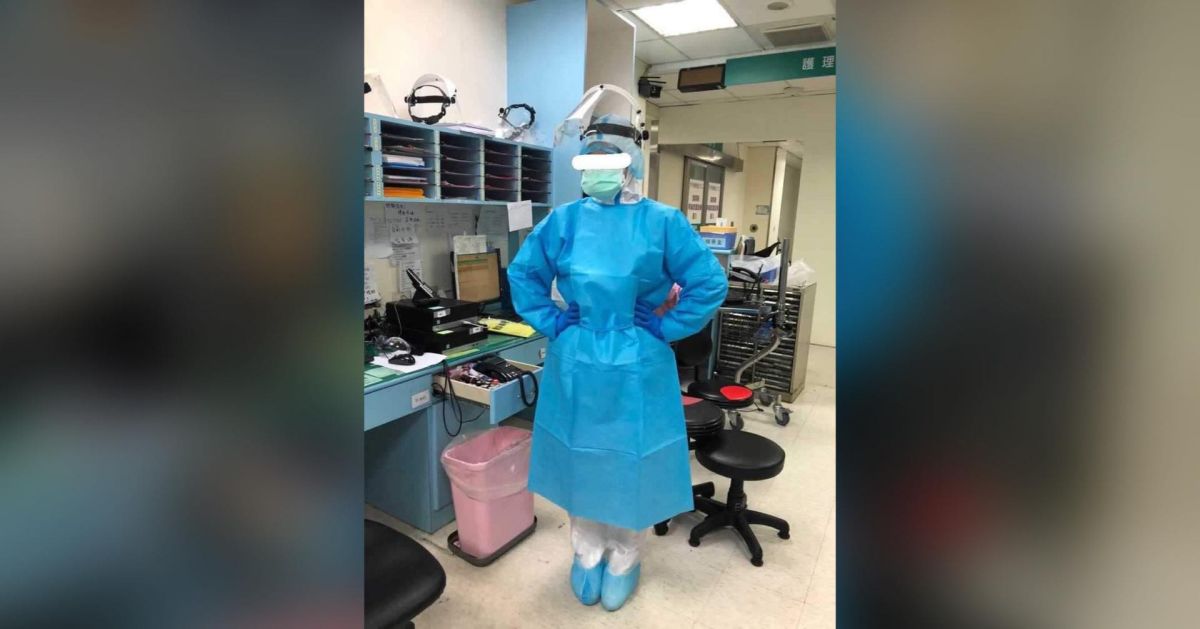 ▲一位護理師分享隔離伯伯相當暖心的舉動。（圖／當事護理師提供）