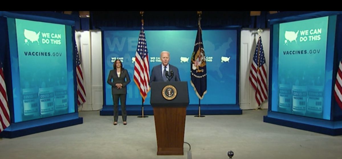 ▲美國總統拜登宣布6月底釋出8000萬劑疫苗到海外，其中也包括台灣。對此，中央流行疫情指揮中心指揮官陳時中也表達感謝。（圖／美聯社／達志影像）