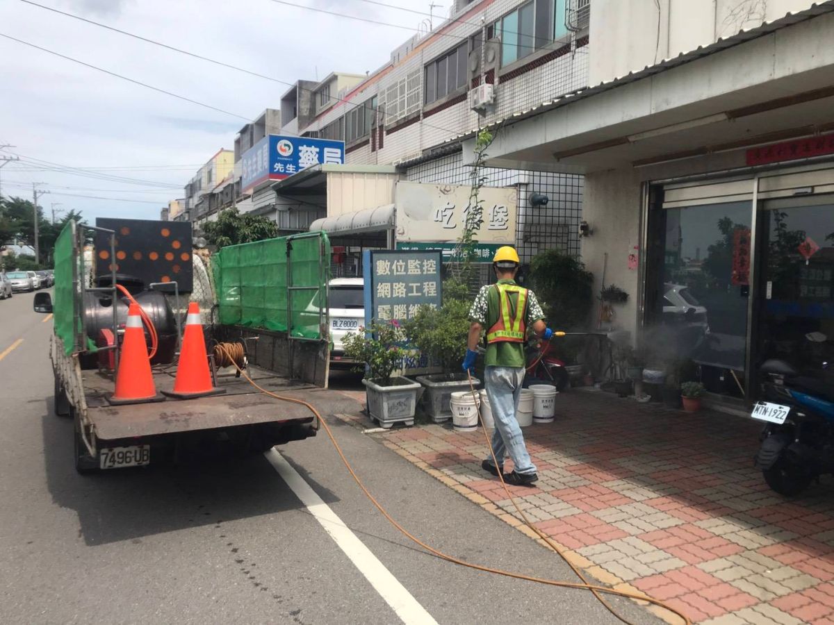 ▲中市本土確診足跡史加強清消(圖／市政府提供2021.6.4)
