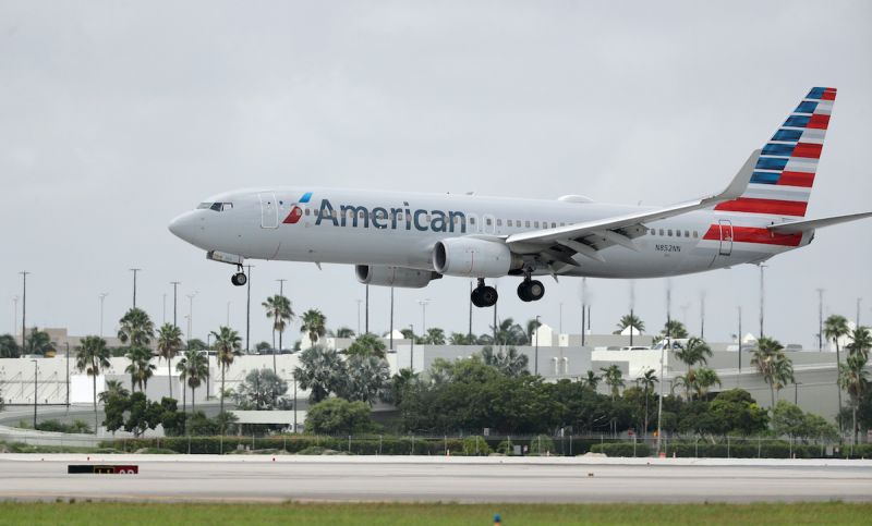 ▲美國航空（American Airlines）一架德州達拉斯飛往首爾客機飛行五小時後無預警折返，飛行九小時回到原地。示意圖。（圖／美聯社／達志影像）