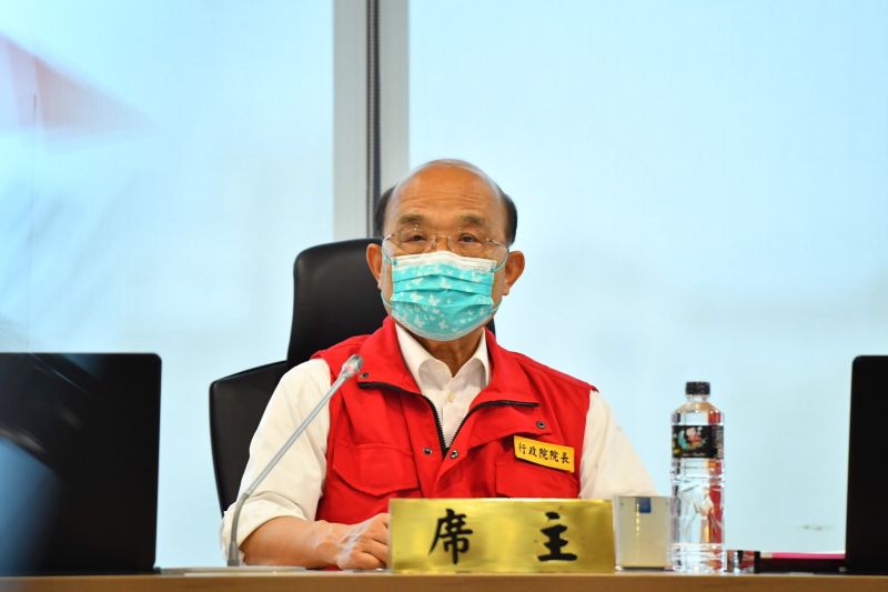 ▲行政院7日召開防疫會議,行政院長蘇貞昌拍板決定全台防疫3級警戒延長至6月28日。(圖/行政院提供)
