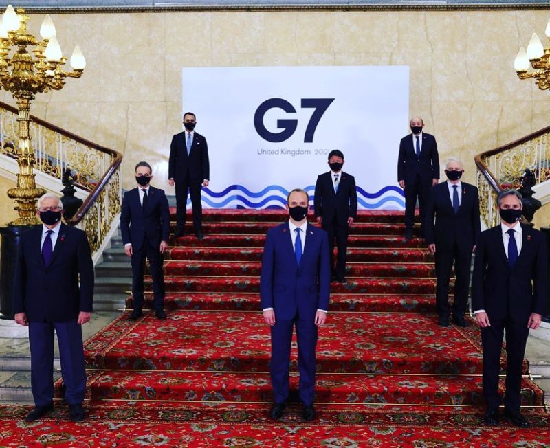 ▲七大工業國集團（G7）先前在英國倫敦召開外長會議。（圖／翻攝自G7 Instagram）