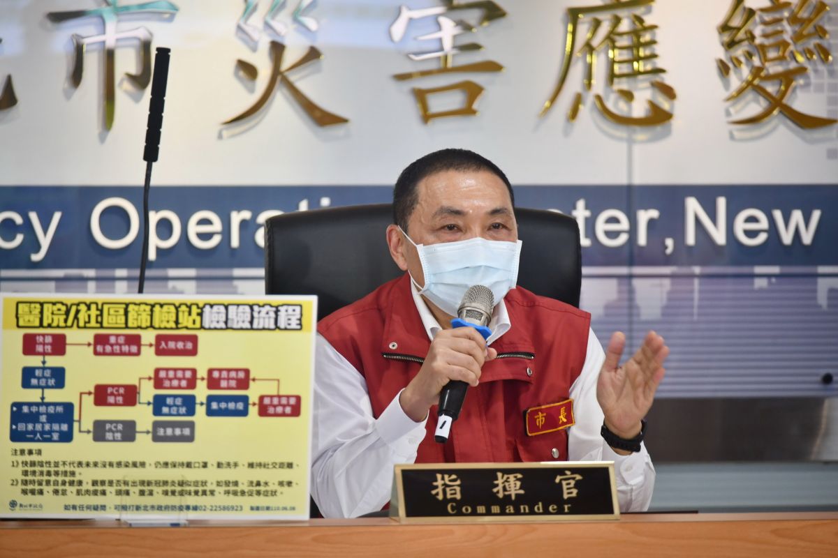 ▲新北市長侯友宜強調，新北市疫苗施打的順序沒有改變過，都是按照中央的指引在做。（圖／新北市政府新聞局提供）