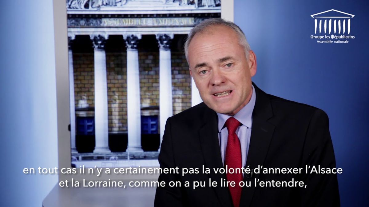 ▲議員高第耶在國會質詢時提出台灣參與WHA的議題，外長勒德里安對台灣今年未能參與WHA「深感遺憾」。（圖／翻攝自Les Députés Les Républicains）