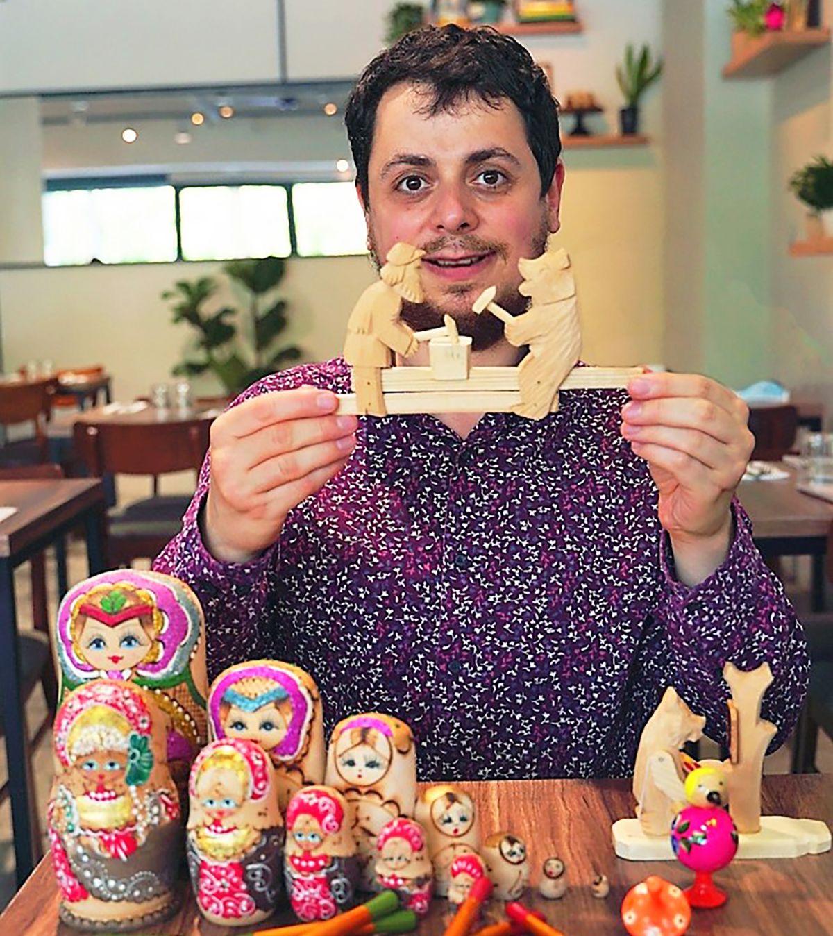 ▲俄羅斯籍的Roman Shapiro羅子毅老師，2020年受國家圖書館漢學研究中心的獎助來臺灣，同時任教於臺北市立大學中國語文學系。（圖／新北市立圖書館提供）