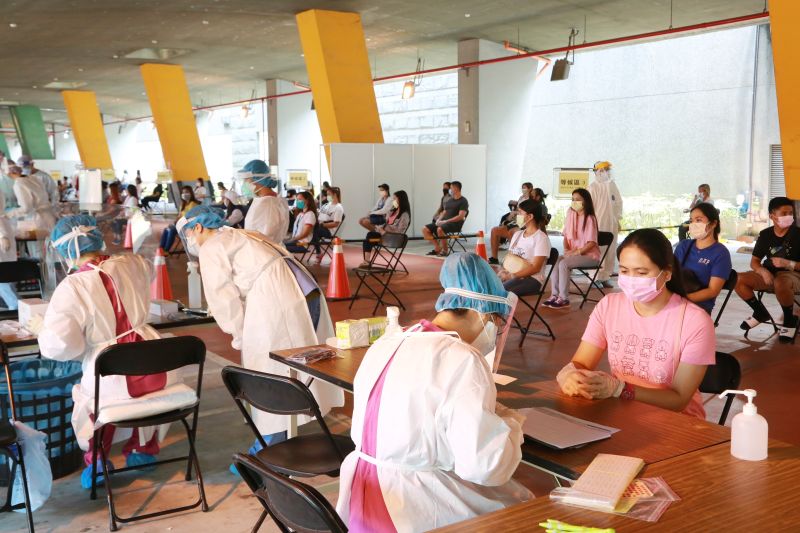 ▲南科大型篩檢站預計每日可篩檢1,500人次。(圖/台南市政府提供)