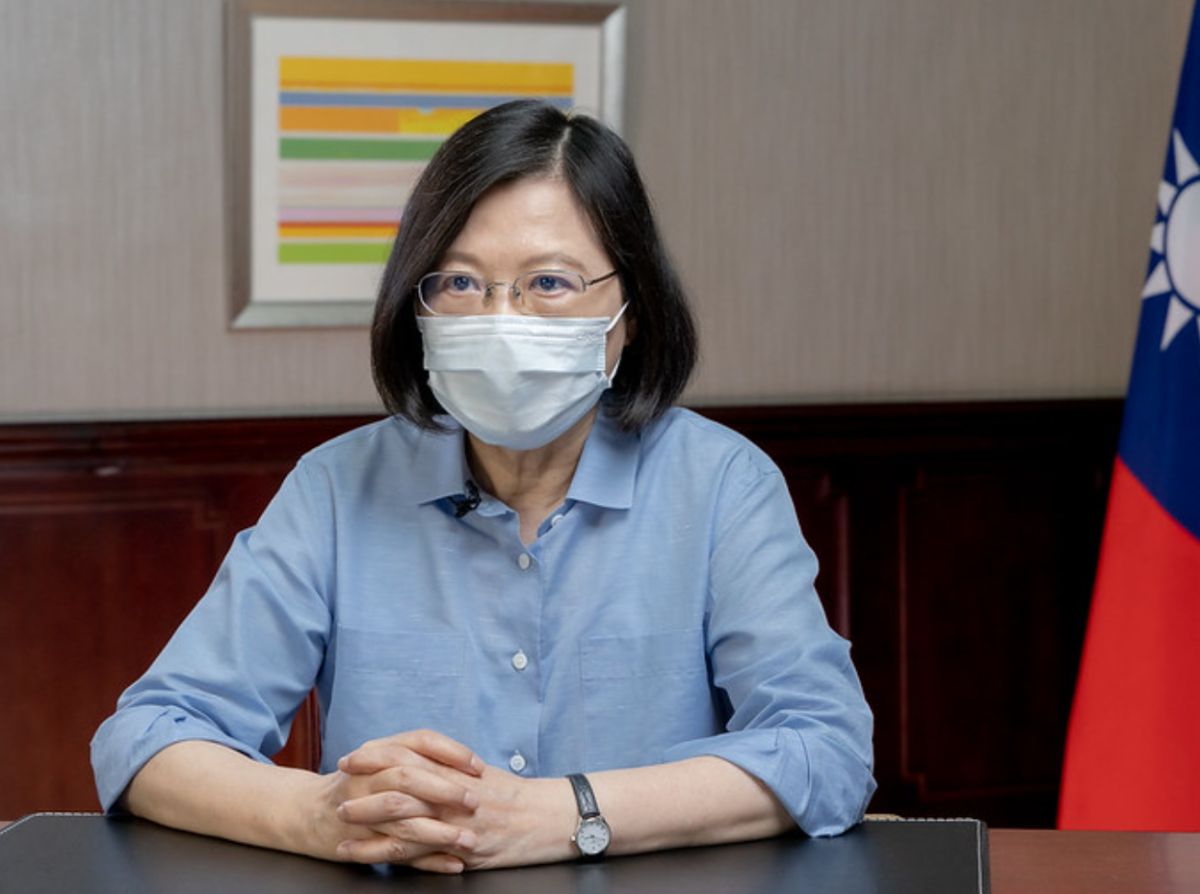 ▲台美TIFA會談在未來數週將重新啟動，總統蔡英文今（11）日在臉書直播，謝謝外交團隊這段時間以來的奔走努力。（圖／總統府提供）