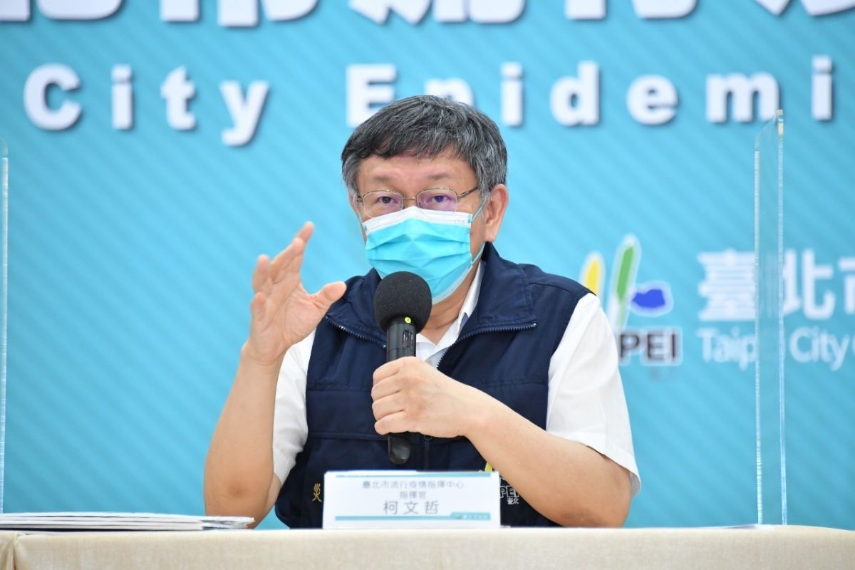 ▲日贈AZ疫苗下週開打，台北市長柯文哲坦承，中央給的數量不知道，恐只有一半符資格者可打到。（圖／北市府提供）