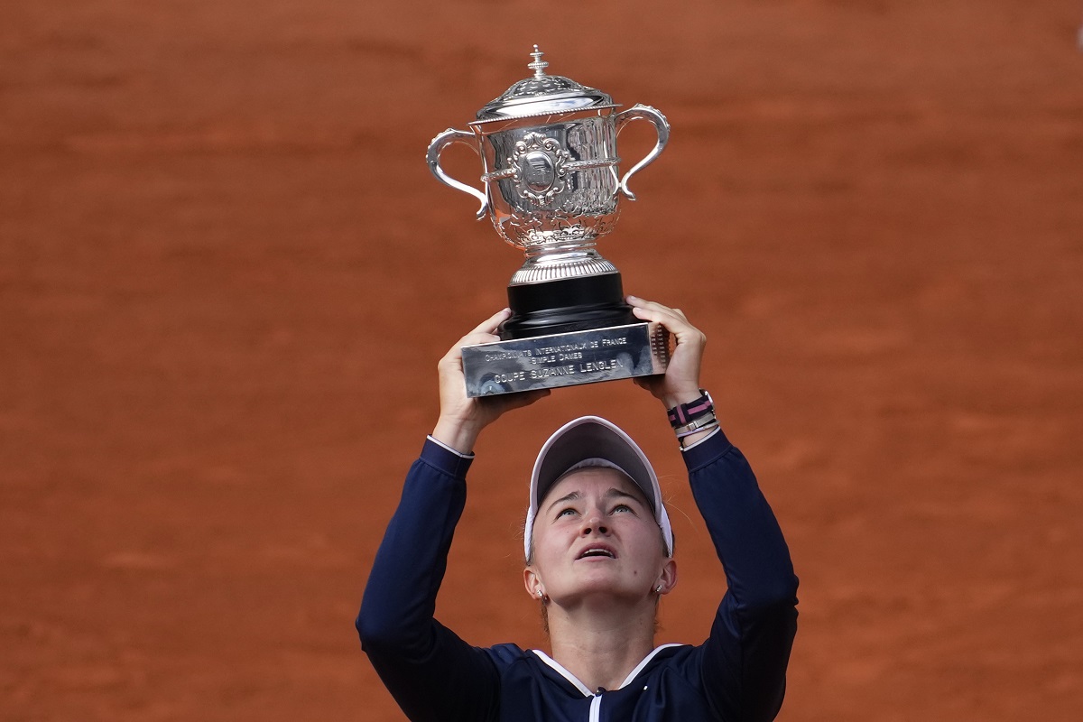 ▲Barbora Krejcikova在法網女單奪冠。（圖／美聯社／／達志影像）
